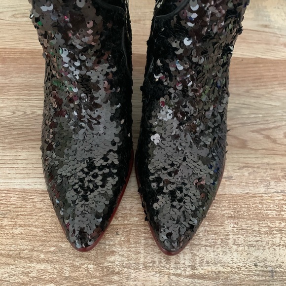 NWOT Coach Western Sequin Embellished Bootie - Picture 10 of 17